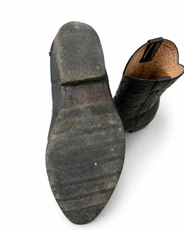 Santiags Sancho pretas couro genuíno T41 fabricadas na Espanha – photo 5